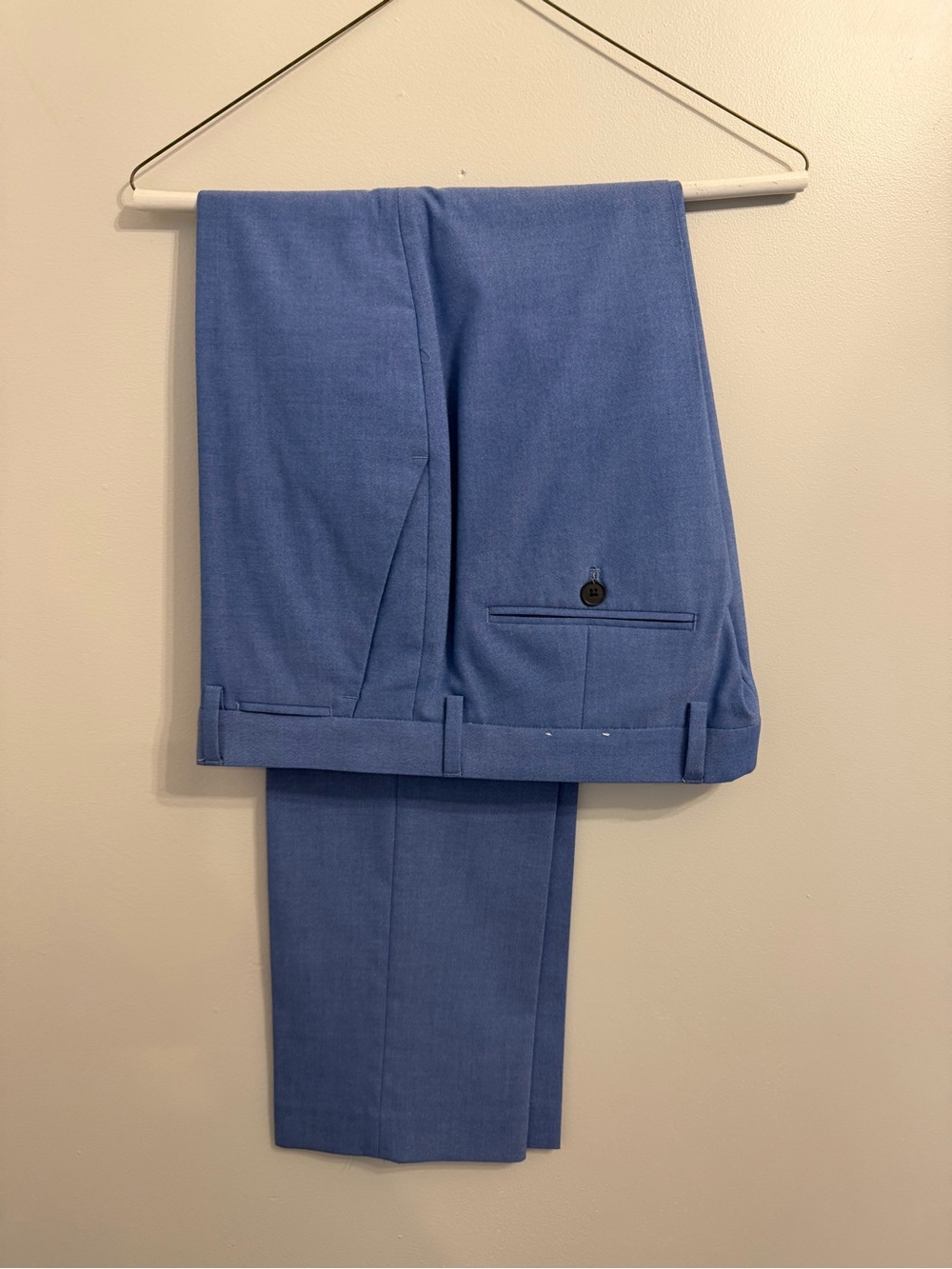 Express Men's Blue Dress Pants Slim